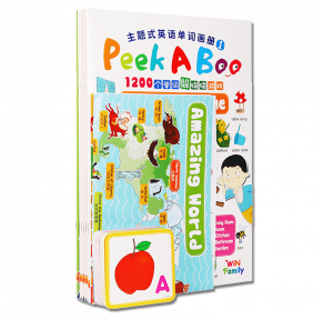 Peekaboo巨幅绘本【6册书+80张词卡+2张海报】