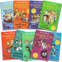清仓处理!风靡全球70年侦探冒险小说《famous five 五伙伴历险记》系列9册桥梁书（咨询客服 小程序有非点读版）