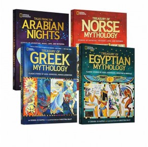 特价！国家地理神话故事系列4册National Geographic Greek Mythology希腊神话（送音頻）