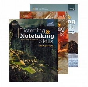 T价处理！！国家地理听力Listening and Notetaking Skills 3本 （无点读 打印版 下单需谨慎）