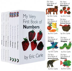 Eric Carle卡尔My Very First Library 8册纸板书点读版