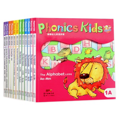 棒棒幼儿英语拼读 Phonics Kids 1-6全套12册点读版(无盒无光盘）